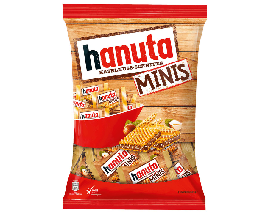 Hanuta Knusperwaffel "Minis" 19St.