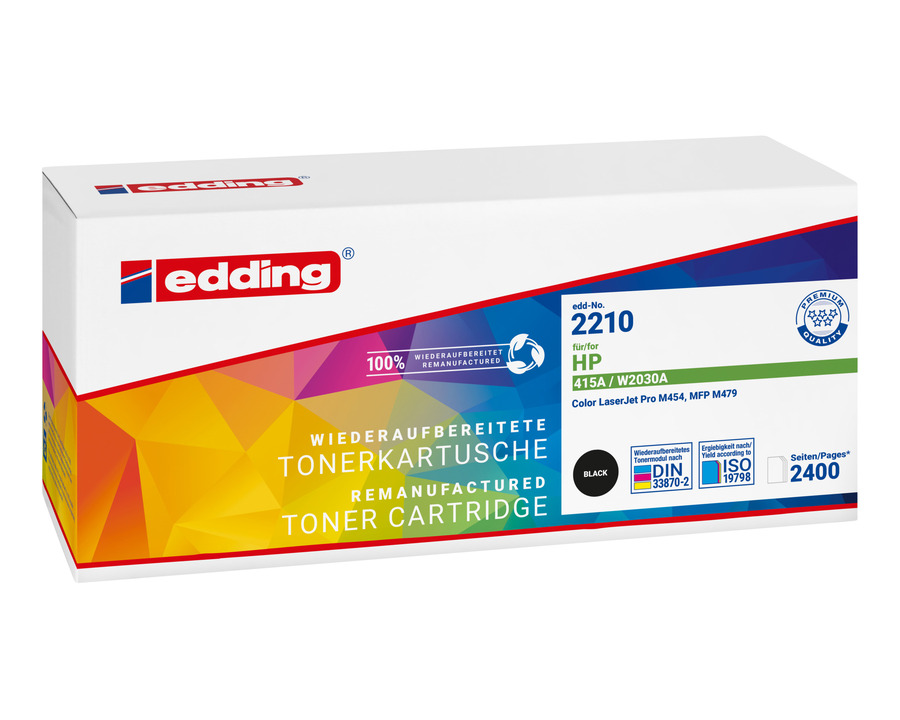 Edding Rebuilt-Toner 2210, HP 415A/W2030A schwarz 2.400 Seiten