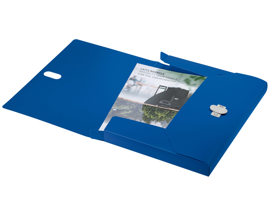 Leitz Sammelbox A4 "Recycle" blau 30 mm