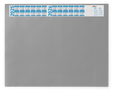 Durable Schreibunterlage, mit Vollsichtplatte grau 520 x 650 mm