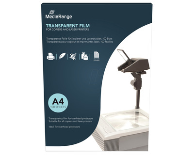 Mediarange OHP-Kopierfolie A4 100 my beidseitig beschichtet 100Bl.