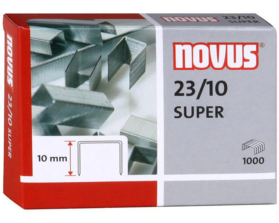 Novus Heftklammern 23/10 Super verzinkt 1.000St.