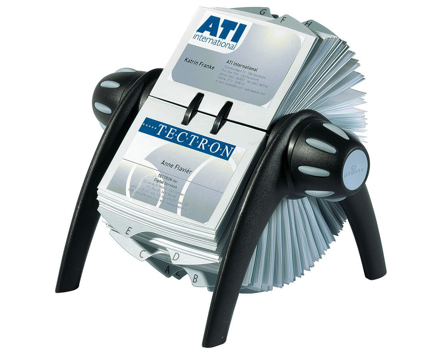 Durable Rollkartei "Visifix Flip" schwarz 215 x 120 x 185 mm