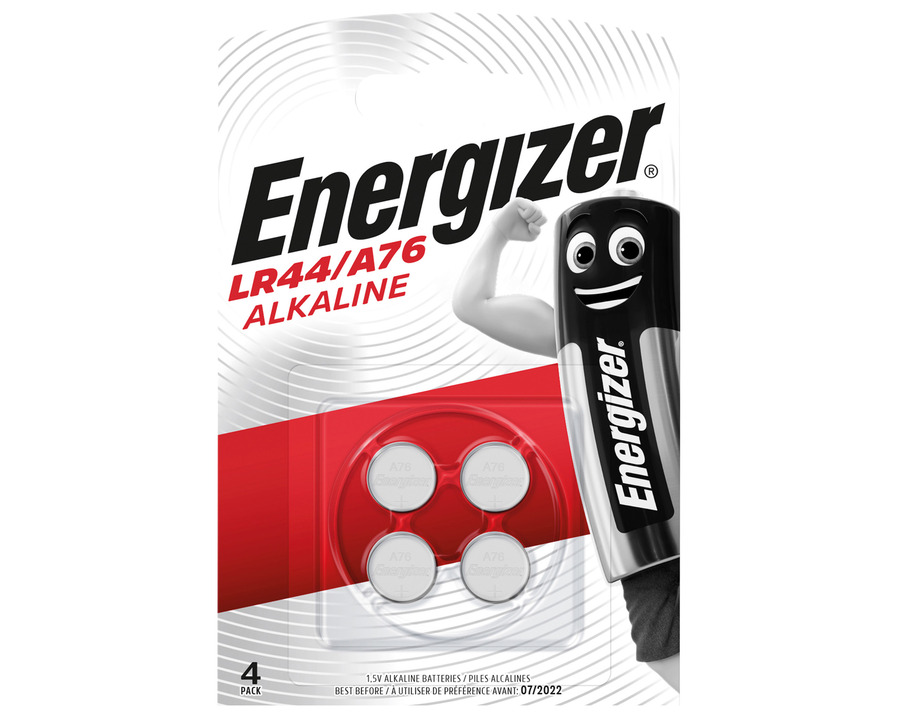 Energizer Knopfzelle Alkaline LR44 1,5V 175mAh 4St.