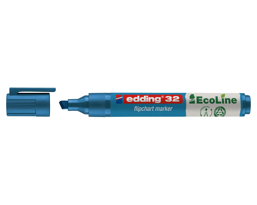 Edding Flipchartmarker 32 "EcoLine" blau 1-5 mm Keilspitze