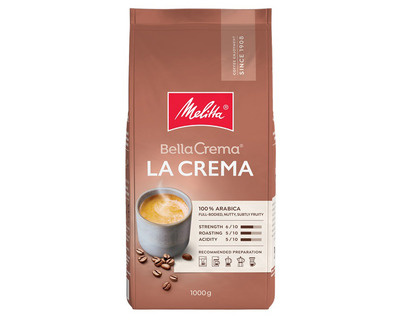 Melitta Kaffee "BellaCrema" La Crema Arabica ganze Bohnen 1.000g