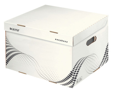 Leitz Archivcontainer "easyboxx" Gr.L, mit Klappdeckel weiß 433 x 263 x 364 mm