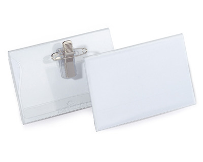 Durable Namensschild mit Kombiklemme 54 x 90 mm 50St.
