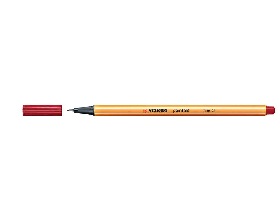 Stabilo Fineliner "Point 88" dunkelrot 0,4 mm