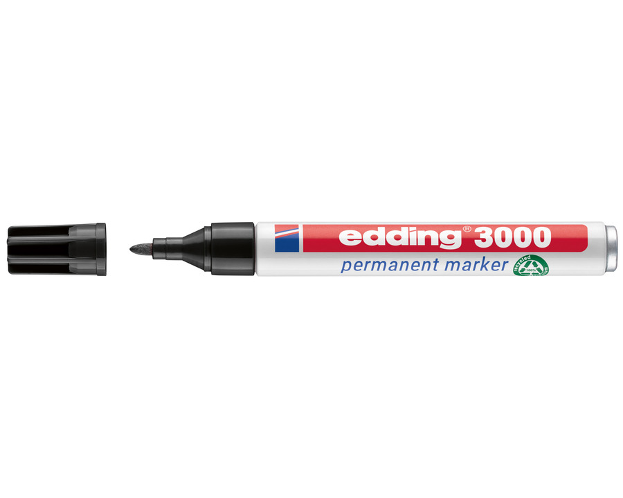Edding Permanentmarker 3000 schwarz 1,5-3 mm Rundspitze