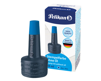 Pelikan Stempelfarbe "4K" ohne Öl blau 28ml