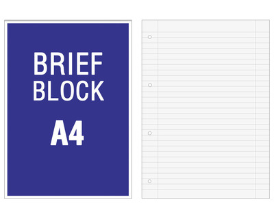 Briefblock A4 liniert (Lineatur 27) 60g/m² 50Bl.