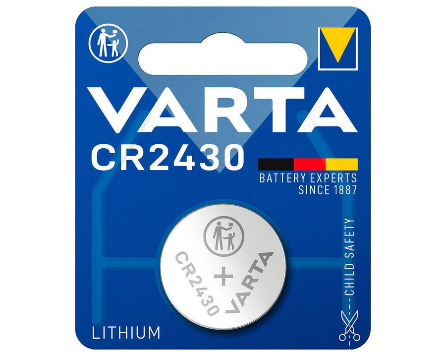 Varta Knopfzelle "Lithium Coin" CR2430 3V 280mAh
