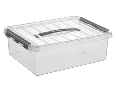 Sunware Aufbewahrungsbox "the q-line" 10 Liter, mit Griff transparent 40 x 11 x 30 cm