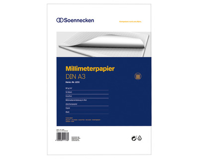 Soennecken Millimeterblock A3 80g/m² 50Bl.