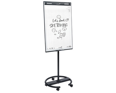 Legamaster Flipchart "Sketch Easy" anthrazit Rundfuß