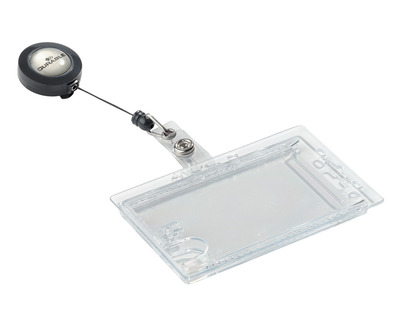 Durable Ausweishalter "Doppelbox" mit Rollhalter 54 x 90 mm