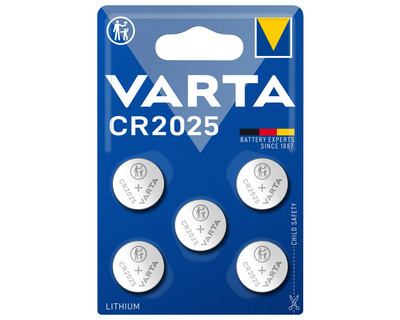 Varta Knopfzelle "Lithium Coin" CR2025 3V 170mAh 5St.