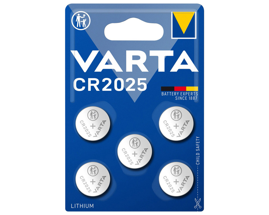 Varta Knopfzelle "Lithium Coin" CR2025 3V 170mAh 5St.