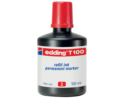 Edding Nachfülltinte "T100" rot 100ml