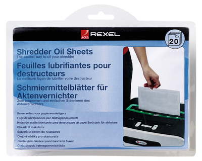 Rexel Aktenvernichter-Ölpapier 15 x 20 cm 20St.