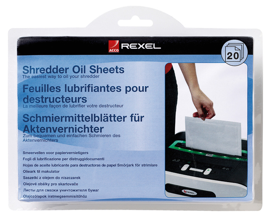 Rexel Aktenvernichter-Ölpapier 15 x 20 cm 20St.