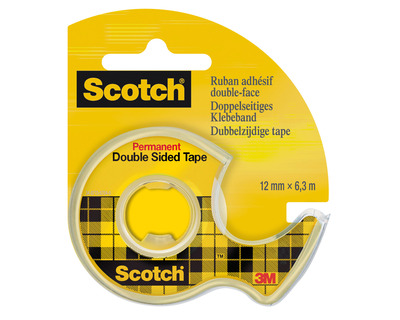 Scotch Handabroller "Double Sided" transparent, inkl. 1x DoubleSided 12mmx6,3m