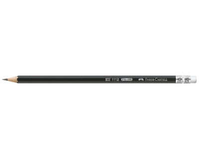 Faber-Castell Bleistift 1112, mit Radierer HB 2,0 mm