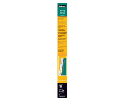 Fellowes Abheftstreifen "Filing Strips" transparent 21 Ringe 25St.