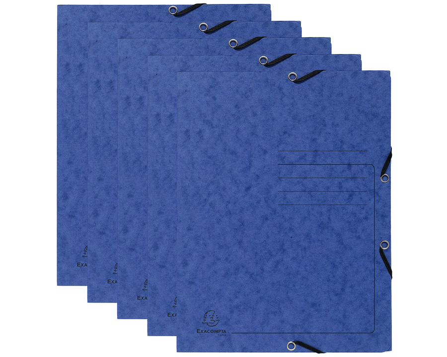Exacompta Eckspannermappe A4 "Colorspan" blau 25St.