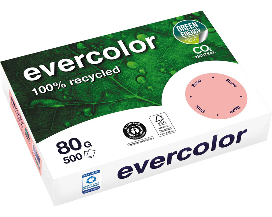 Clairefontaine Kopierpapier A4 "Evercolor" rosa 80g/m² 500Bl.