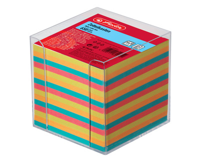Herlitz Zettelbox transparent 95 x 95 x 95 mm