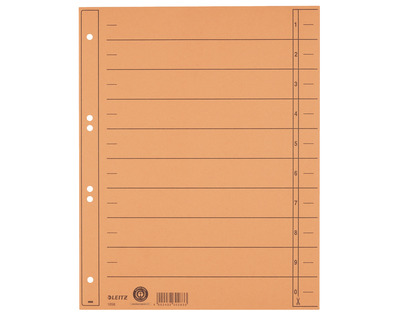 Leitz Trennblätter A4 orange 240 x 300 mm 100Bl.