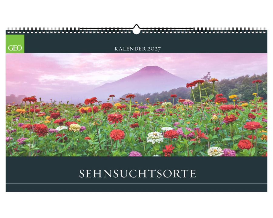 Geo Bildkalender 2027 "Sehnsuchtsorte" 58 x 36 cm 1 Seite = 1 Monat
