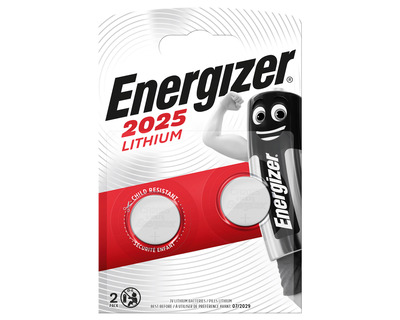 Energizer Knopfzelle Lithium CR2025 3V 155mAh 2St.