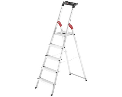 Hailo Stehleiter "StandardLine L60" silber 5 Stufen