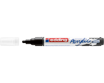 Edding Acrylmarker 5100 tiefschwarz matt 2-3 mm Rundspitze