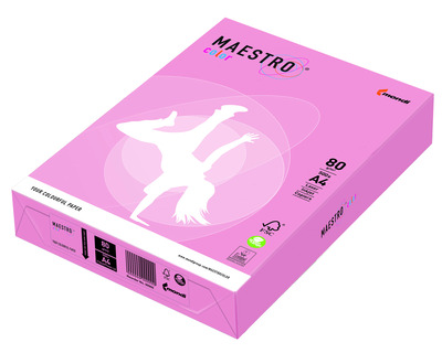Maestro Kopierkarton A4 "Maestro color" rosa 160g/m² 250Bl.