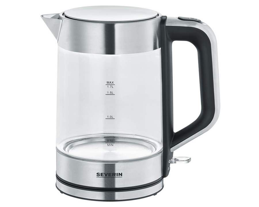 Severin Wasserkocher "WK3420" silber/schwarz 2.200 W