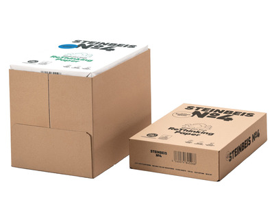 RC-Kopierpapier A4 "Steinbeis No.4" recycling-weiß, ISO 100 / CIE 135 80g/m² 5x500Bl.