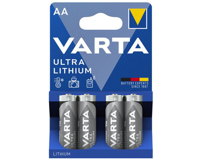 Varta Batterie "Ultra Lithium" AA, Mignon, FR14505 1,5 V 2.900 mAh 4St.