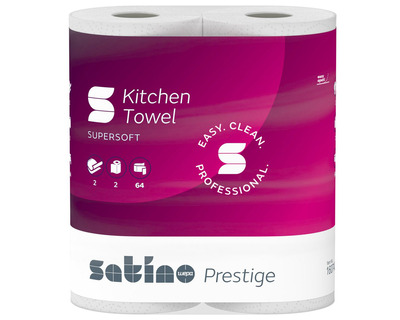 Satino Küchenrolle "Prestige" 2-lagig 2x64Bl.