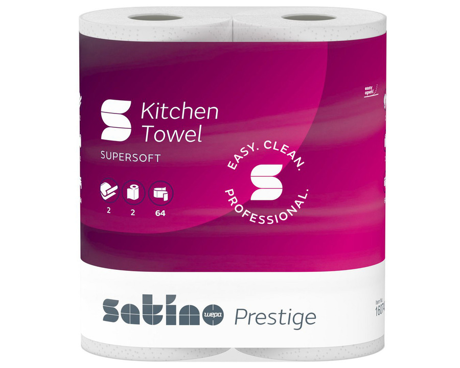 Satino Küchenrolle "Prestige" 2-lagig 2x64Bl.