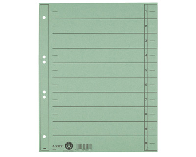 Leitz Trennblätter A4 grün 240 x 300 mm 100Bl.