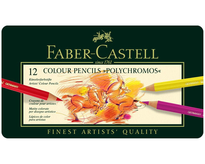 Faber-Castell Buntstift "Polychromos" mehrfarbig 3,8 mm 12St.
