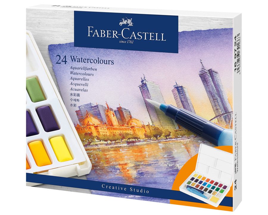 Faber-Castell Farbkasten Aquarell mehrfarbig