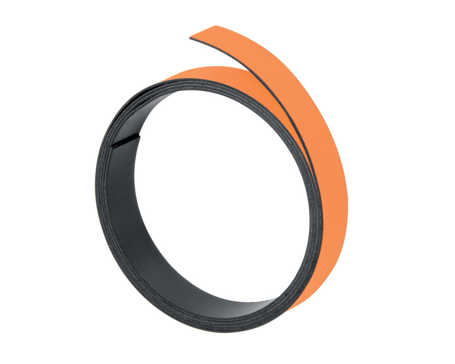 Franken Magnetband orange 10 mm x 1 m