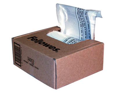 Fellowes Aktenvernichter-Auffangbeutel transparent 30 Liter 100St.
