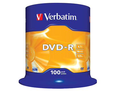 Verbatim DVD-R 4,7GB Spindel 100St.