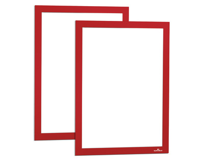 Durable Inforahmen A4 "Duraframe" rot selbstklebend 2St.